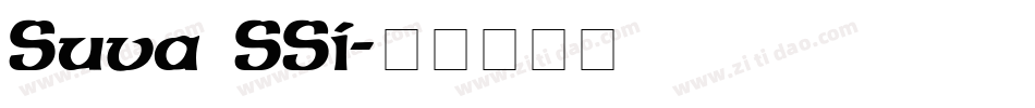 Suva SSi字体转换